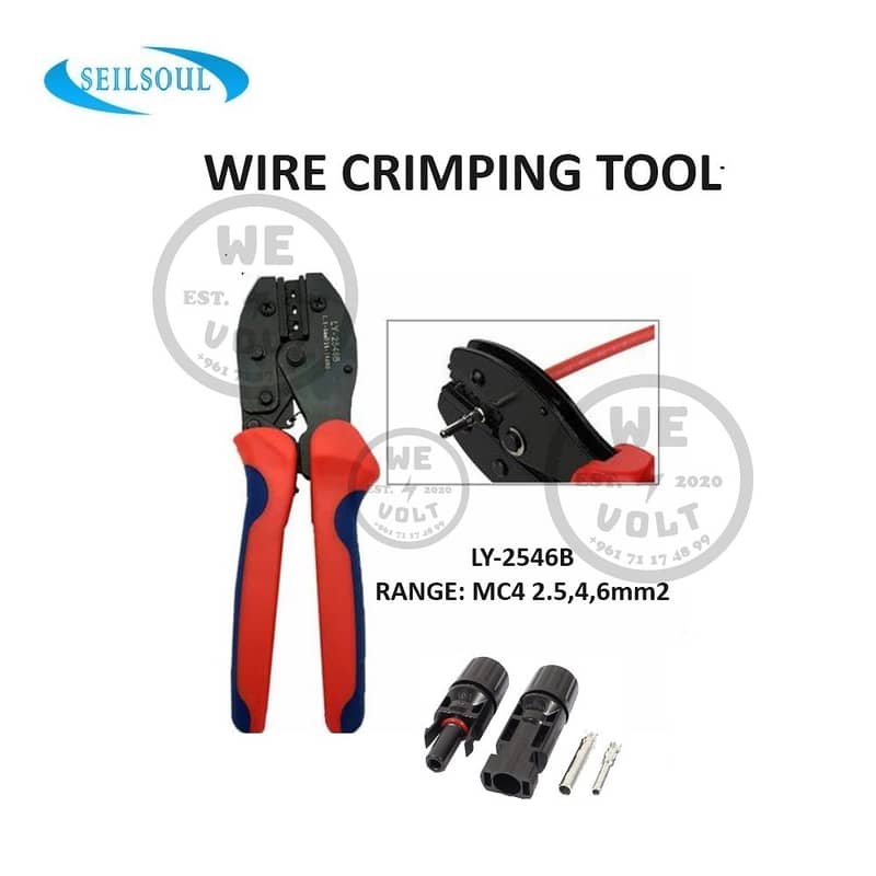 LY-2546B – Crimping Tool for MC4 Solar Connectors | We Volt 0