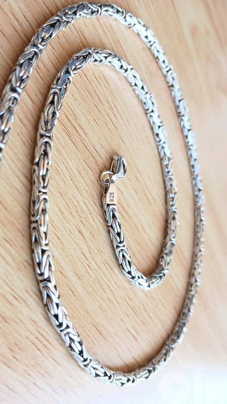 Handmade  Silver 925 Length  55 cm  سنسال فضة  ٩٢٥ شغل إيد 1