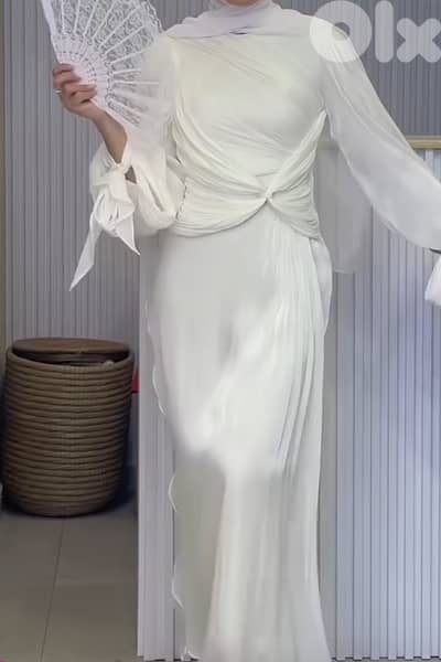 high quality white dress
