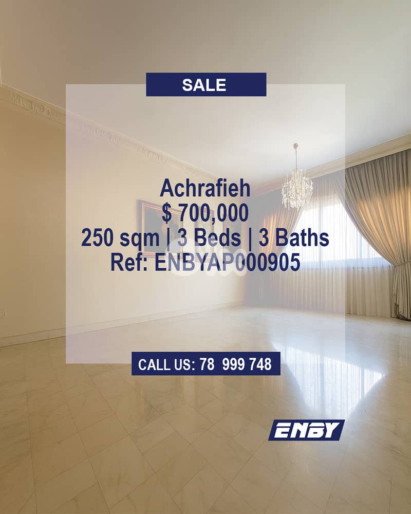 Apartment for sale in Achrafieh | Prime Area | Very Hot Deal 0