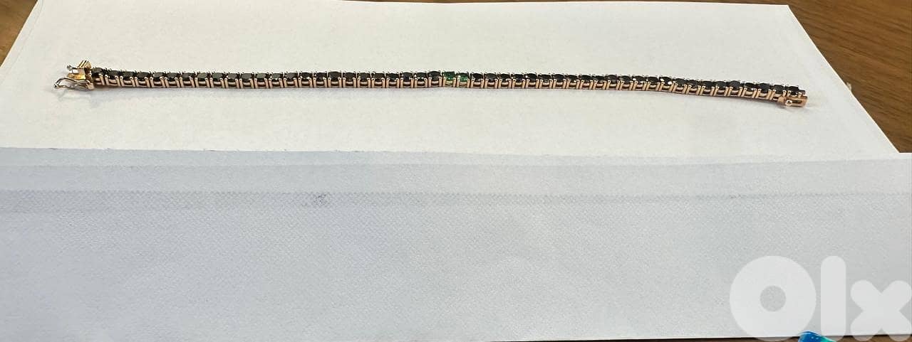 Tennis bracelet black diamonds AUTHENTIC 0