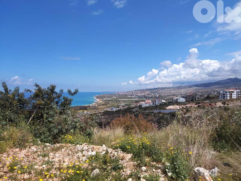 Land in Dibbiyeh with exceptional view on the sea 0