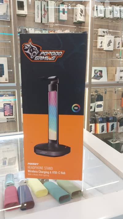 porodo Gaming Headphone stand wireless charging  Exclusive & new offer