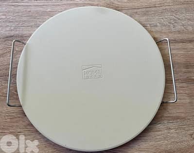 pizza stone with frame for grill