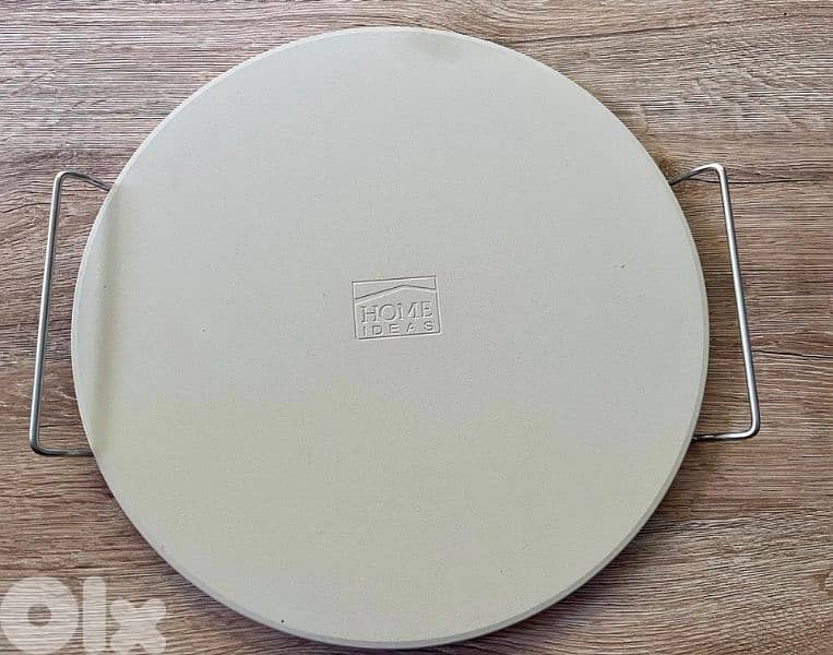 pizza stone with frame for grill 0