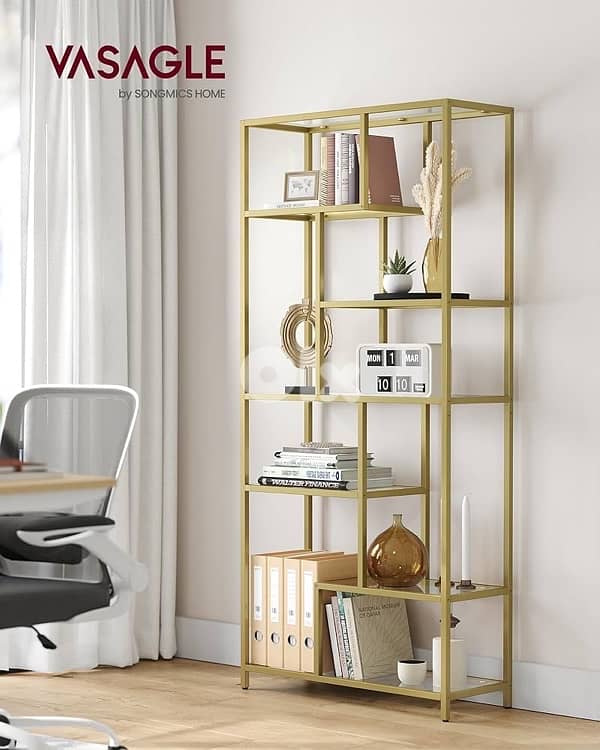 Bookshelf, 6-Tier Tall Bookcase 0