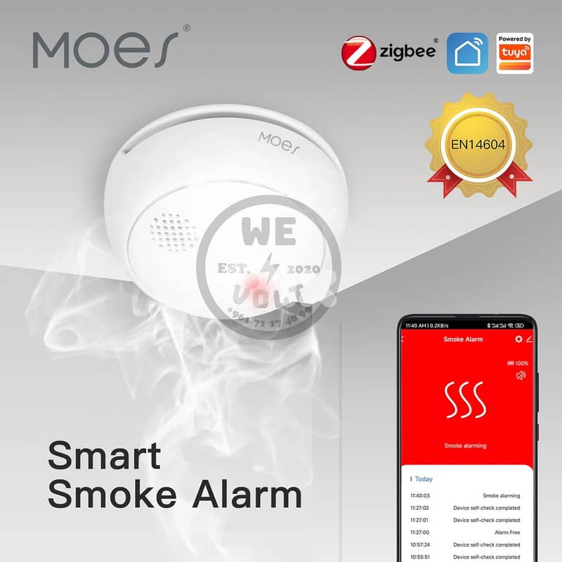ZigBee Smart Smoke Detector | MOES – We Volt 0