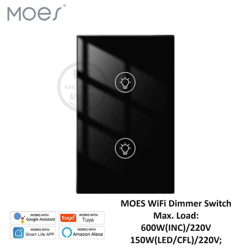 Smart Dimmer Light Panel Switch WiFi+RF | MOES – We Volt 4