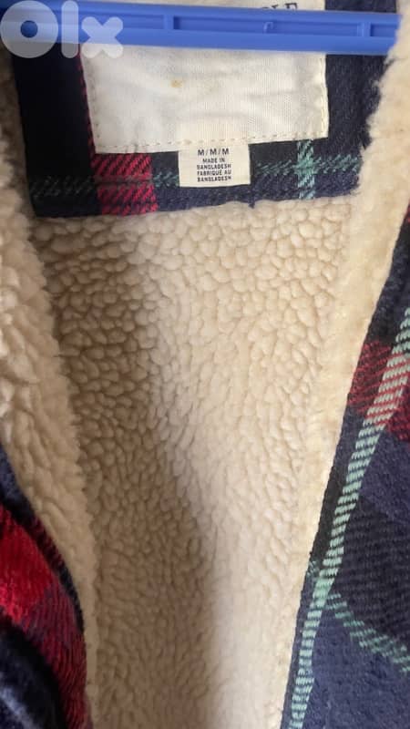 lumberjack jacket with fur size medium 0
