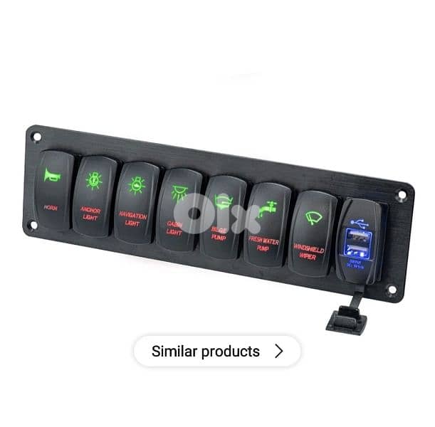 8 gang switch panel 0