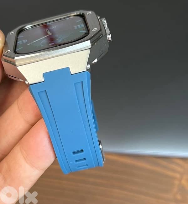 Luxury Apple Watch Band And Stainless Steel Case - 44mm/45mm 1