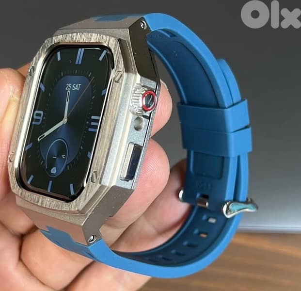 Luxury Apple Watch Band And Stainless Steel Case - 44mm/45mm 2