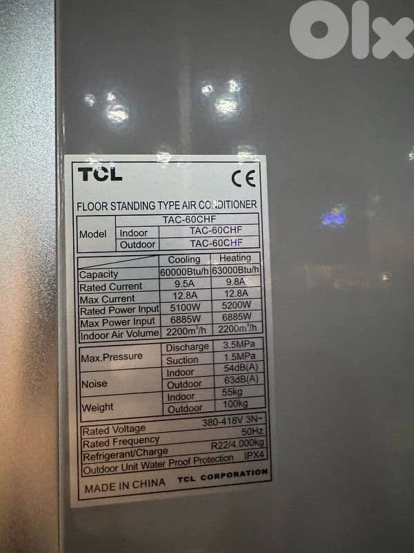 floor standing AC used only for 2 months 1