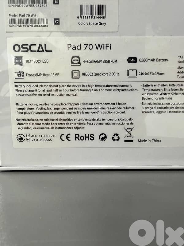 OSCAL PAD 70 WIFI 2