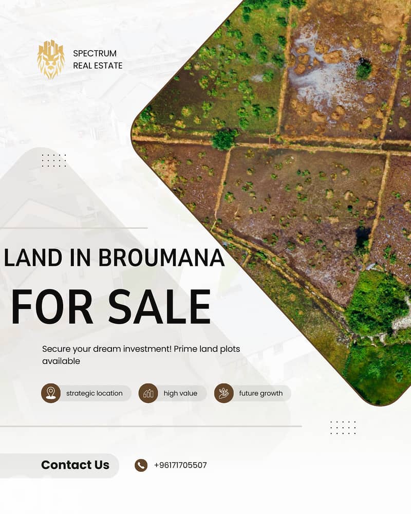 LAND FOR SALE IN BROUMANA 250$/Sq ZONE 30/75, (BR-352) 0