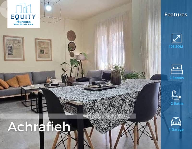105 SQM Apartment For Sale In Achrafieh شقة للبيع #JZ199124 0