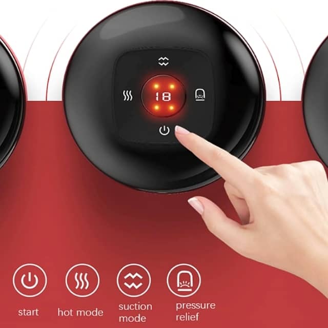 Smart Cupping Massager with 6 Suction & Vibration Modes + Red Light 5
