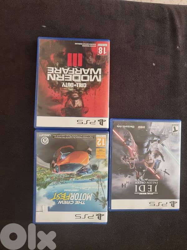 call of duty mw3 + the crew motorfest + jedi 0