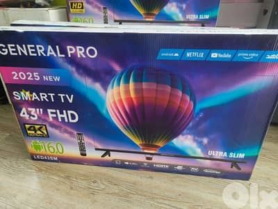 LED General Pro 43' Smart 4K تلفزيون جنرال برو الأصلي