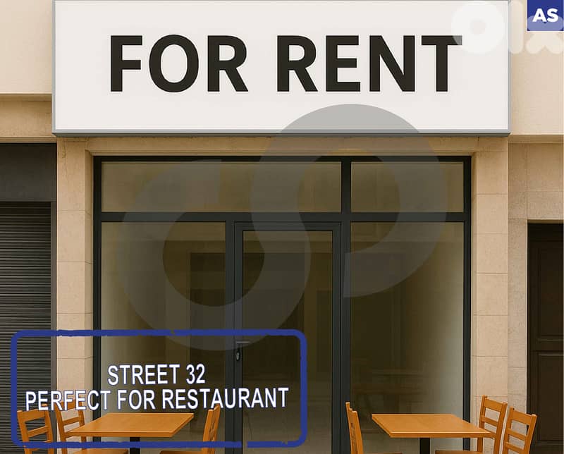 Prime Restaurant Shop for Rent – Dam w Farez, Tripoli  ! REF#AS125266 0