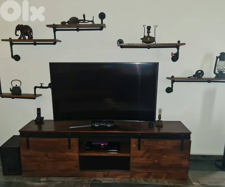 TV unit with shelves 0