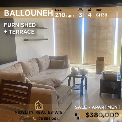 Apartment for sale in Ballouneh GH38 شقة مفروشة للبيع في بلونة