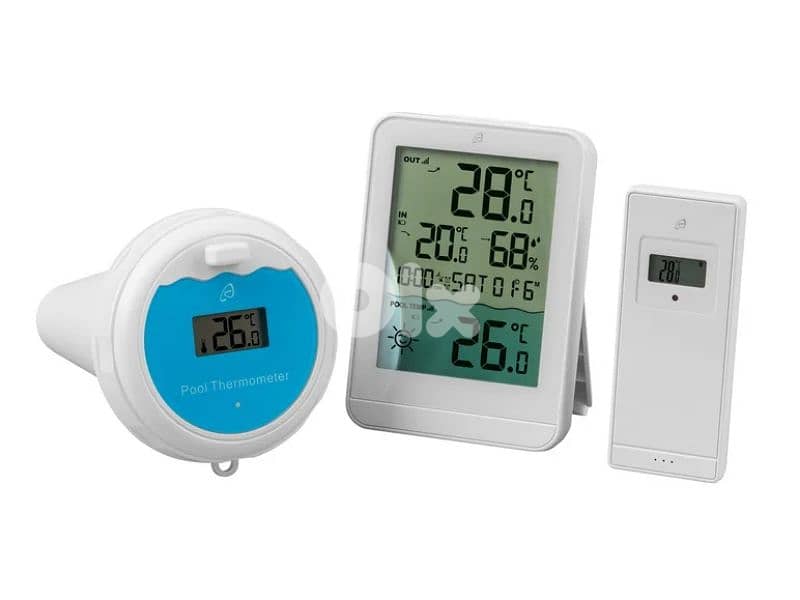 auriol radio controlled temerature station with pool sensor 0