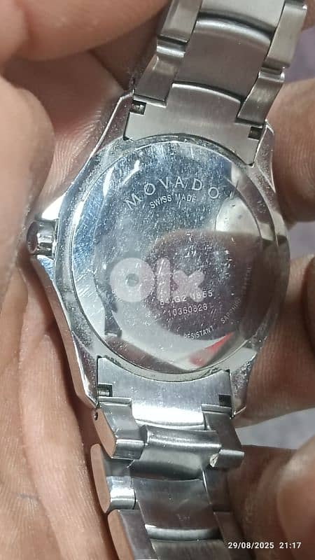 movado موفادو اصلي مينا سوداء 2