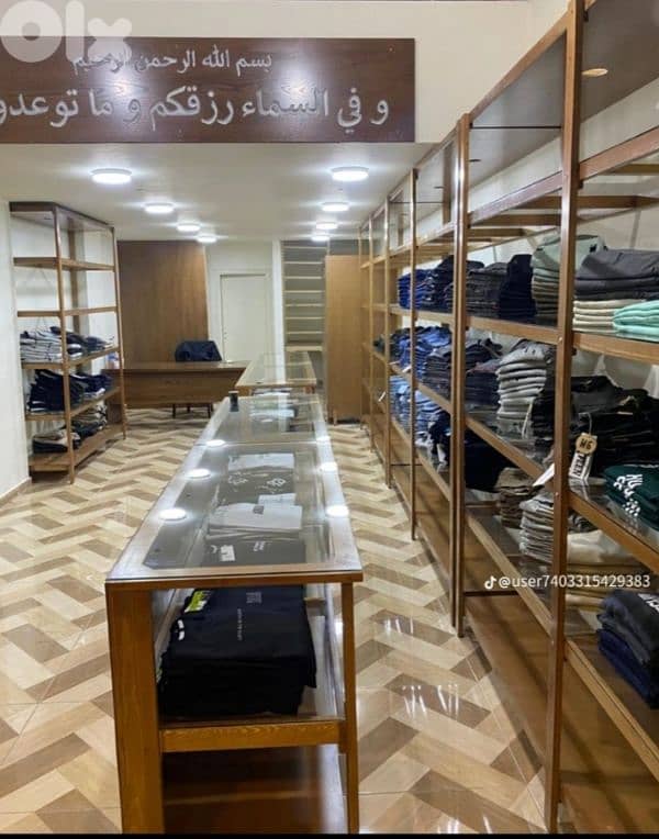 wood furniture of clothes store 0