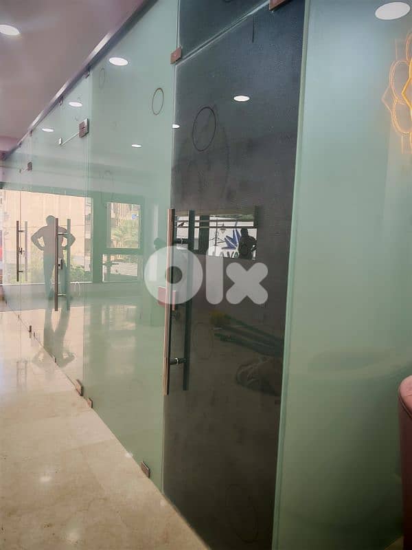 2 glass rooms sanded with design 7
