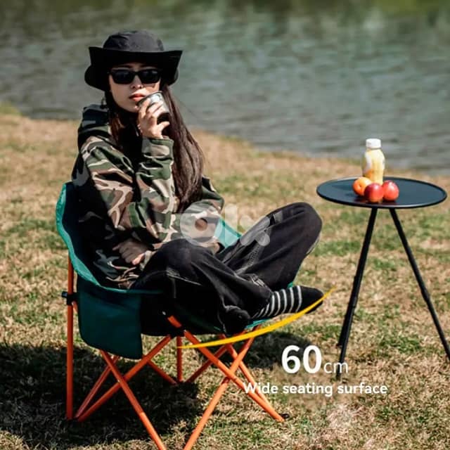 Portable Camping Chair, Heavy-Duty Picnic Chair with Carry Bag 1