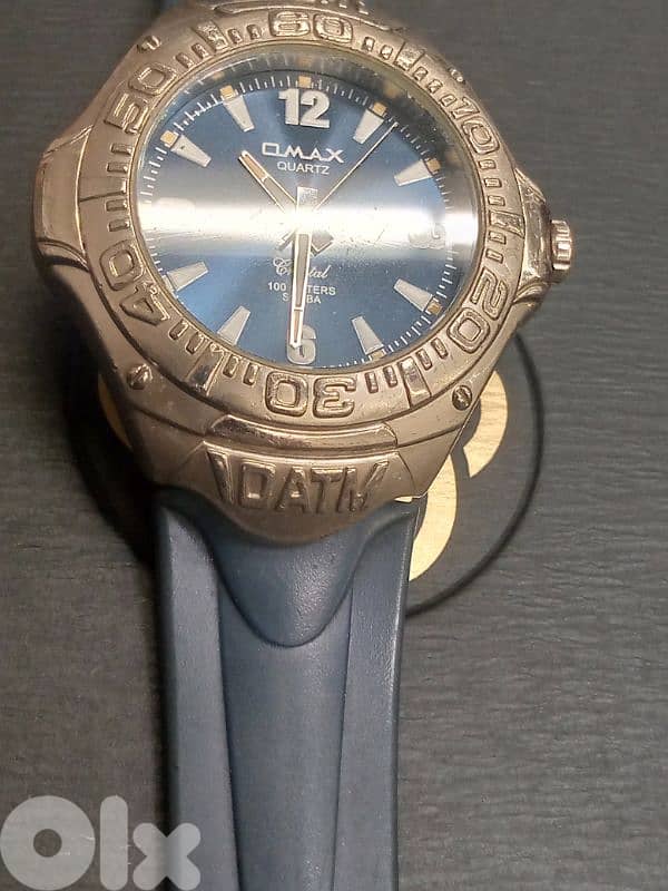 Omax watch scuba 100meters  vintage japanese movement 1