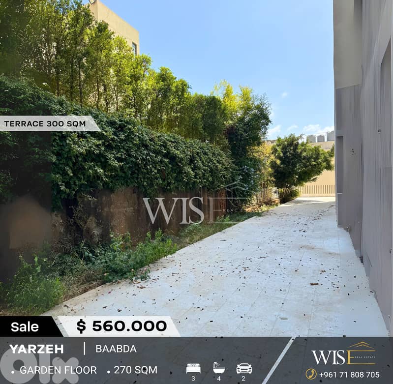 270 SQM High-end Apartment for SALE in Yarze – Baabda! 0