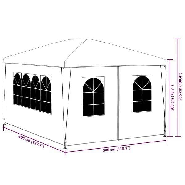 Gaziboo tent 3x4 m heavy duty xxl waterproof 7