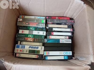 Vintage VHS & Cassette Tapes - Bulk Box For Sale
