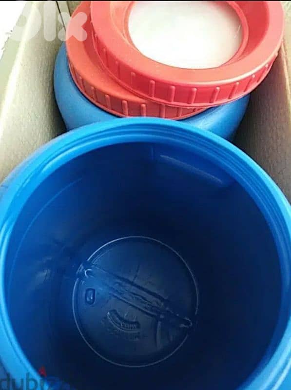 Two plastic jars 5/10L- Not Negotiable 1