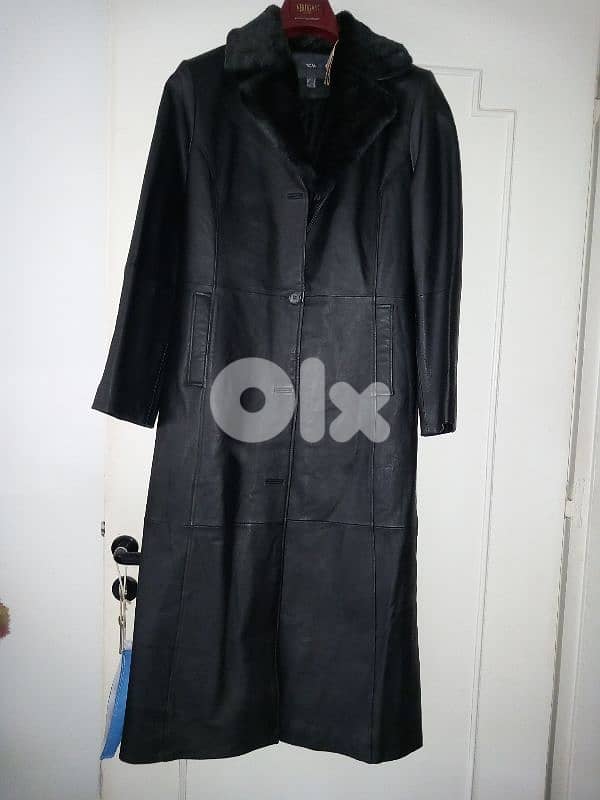 brandnew real leather coat 0