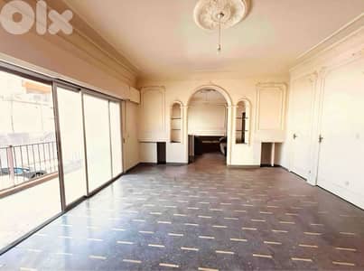 Achrafieh Sassine Strategic Area 200m2 Suitable Res. or Office Balcony