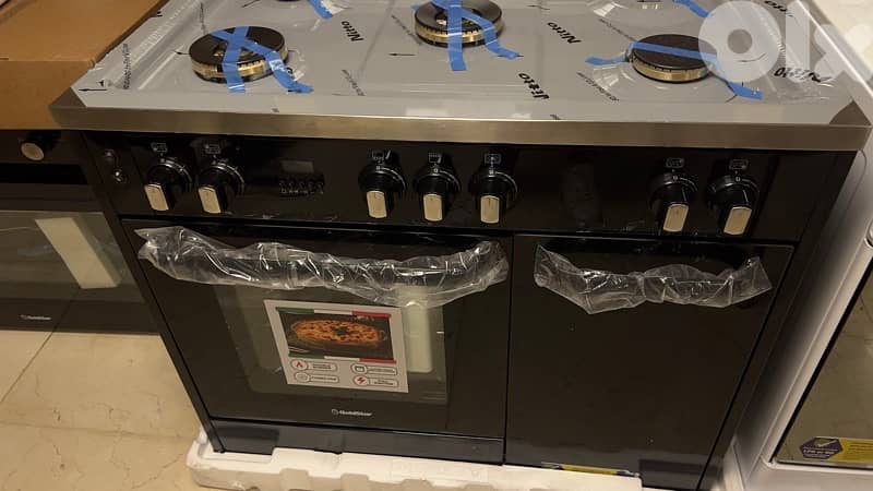 Goldstar 5 burners glass panel high end italian gas stove 0