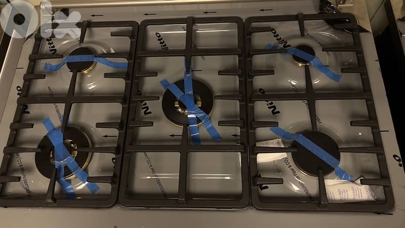 Goldstar 5 burners glass panel high end italian gas stove 2
