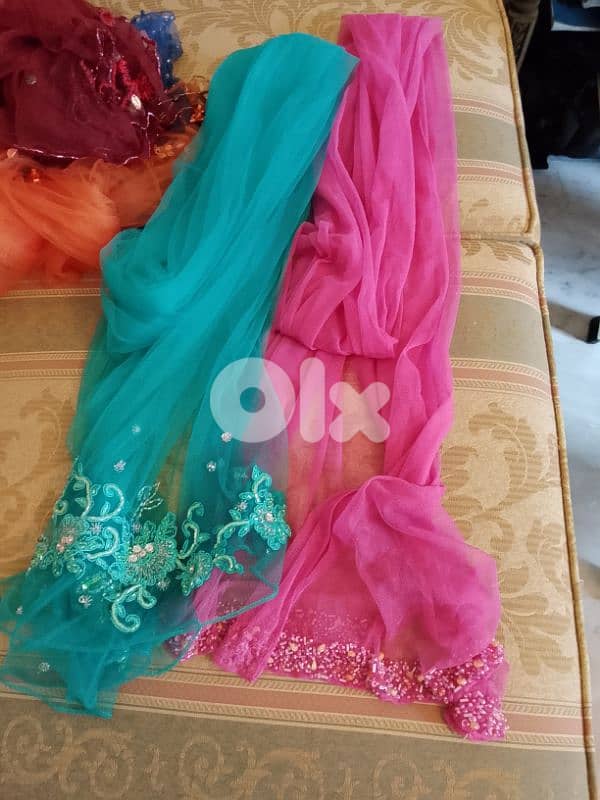 scarves وشاح مطرز 3
