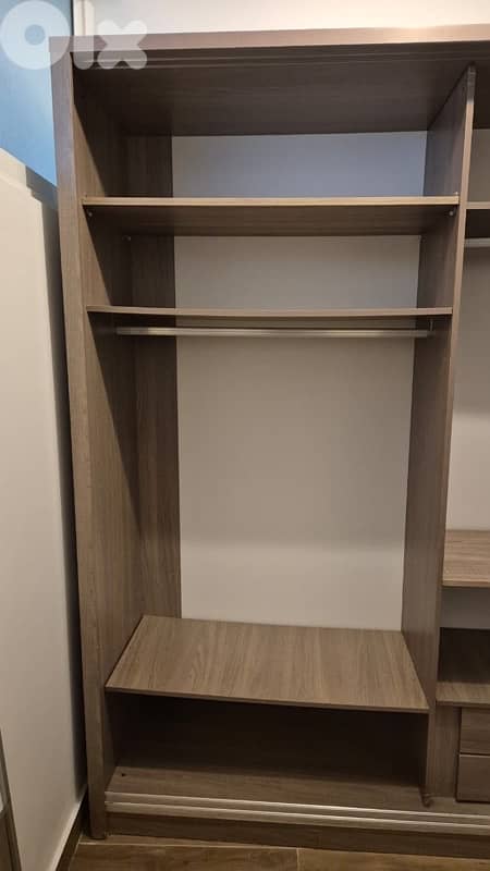 brown and white closet 1