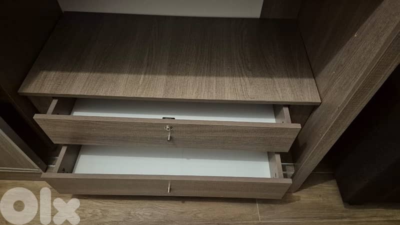 brown and white closet 4