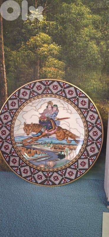 antique porcelaine Russian plate 0