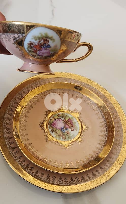 vintage Romeo and juliette set plated gold 0