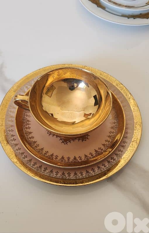 vintage Romeo and juliette set plated gold 1