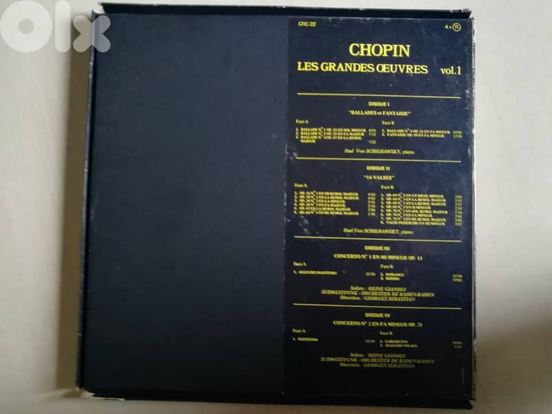 Coffret 33 trs CHOPIN Les Grandes Œuvres 1