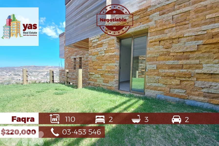 Faqra 110m2 + 40m2 Garden | New Duplex | Super Prime Location | View | 0