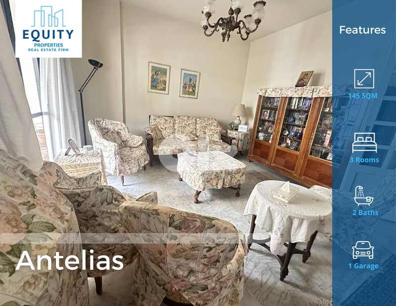 Furnished 145 SQM Apartment For Sale In Antelias شقة للبيع #GD199719 0
