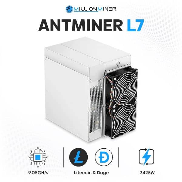 Antminer L7 (9.05 GH/s) - Hosted & Earning-Ready in UAE Mining Farm 0
